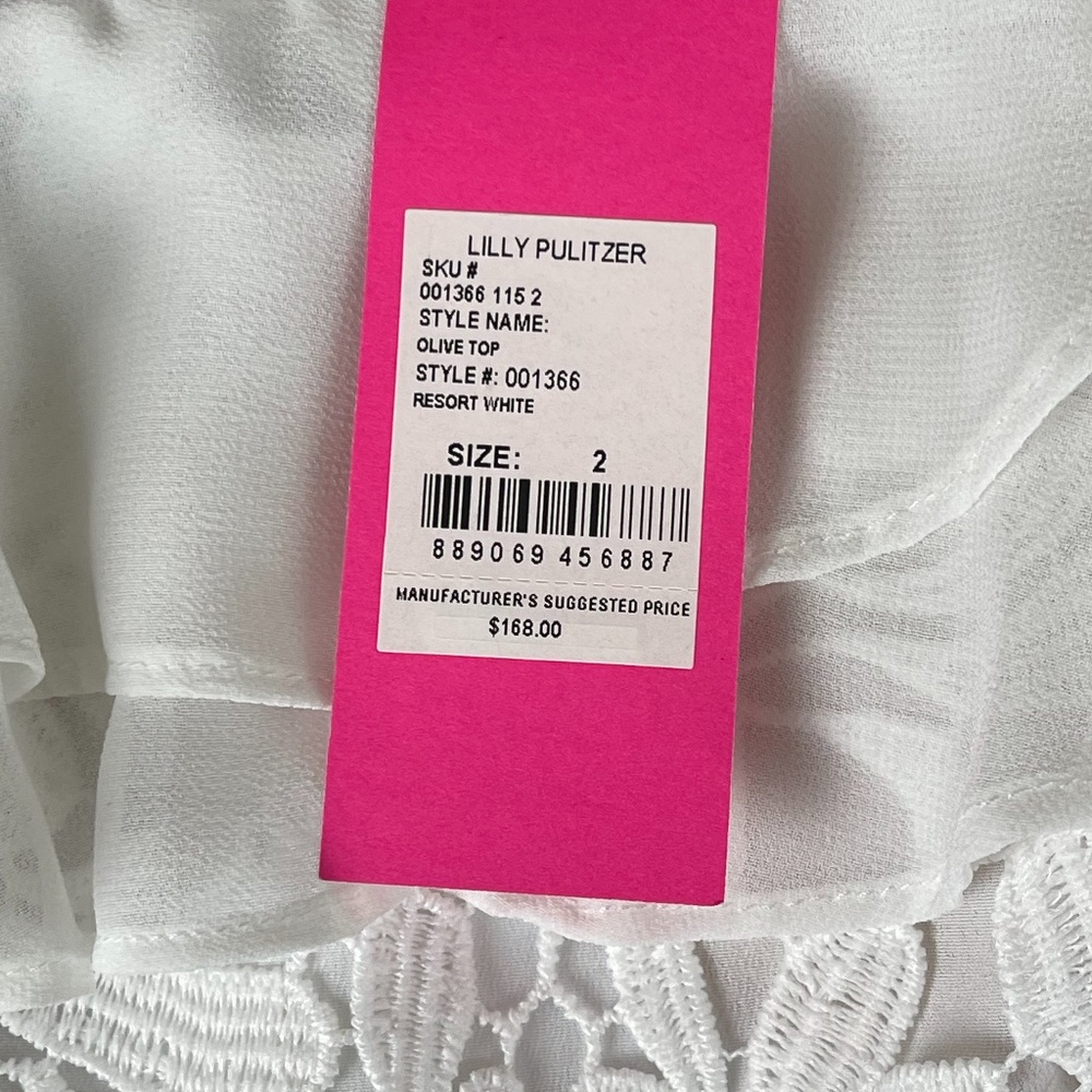NEW! Lilly Pulitzer Olive Resort Tiered Ruffle Top - Picture 7 of 16